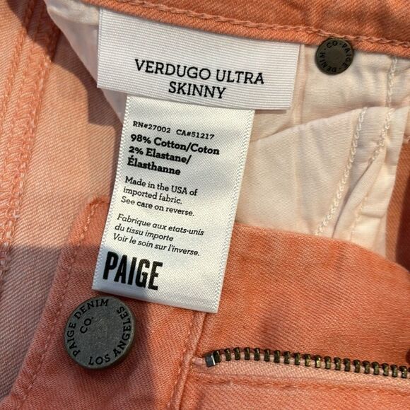 PAIGE pink jeans size 25 - Picture 7 of 7
